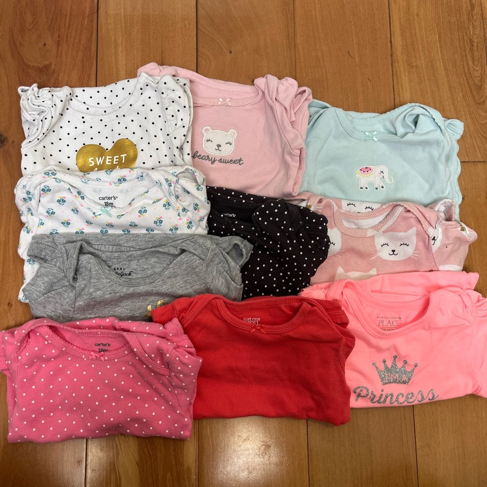 18 month bundle- mix of long sleeve & short sleeve. Smoke free home